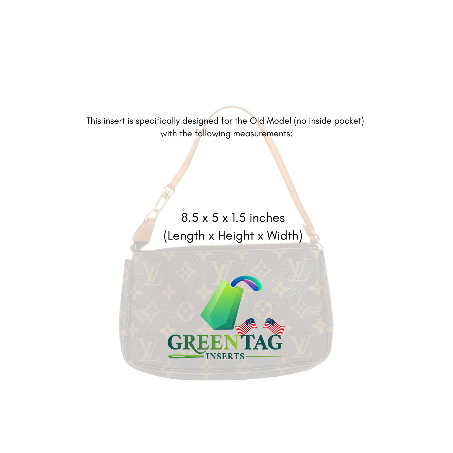 Felt Insert Organizer for Pochette Accessories Old Model