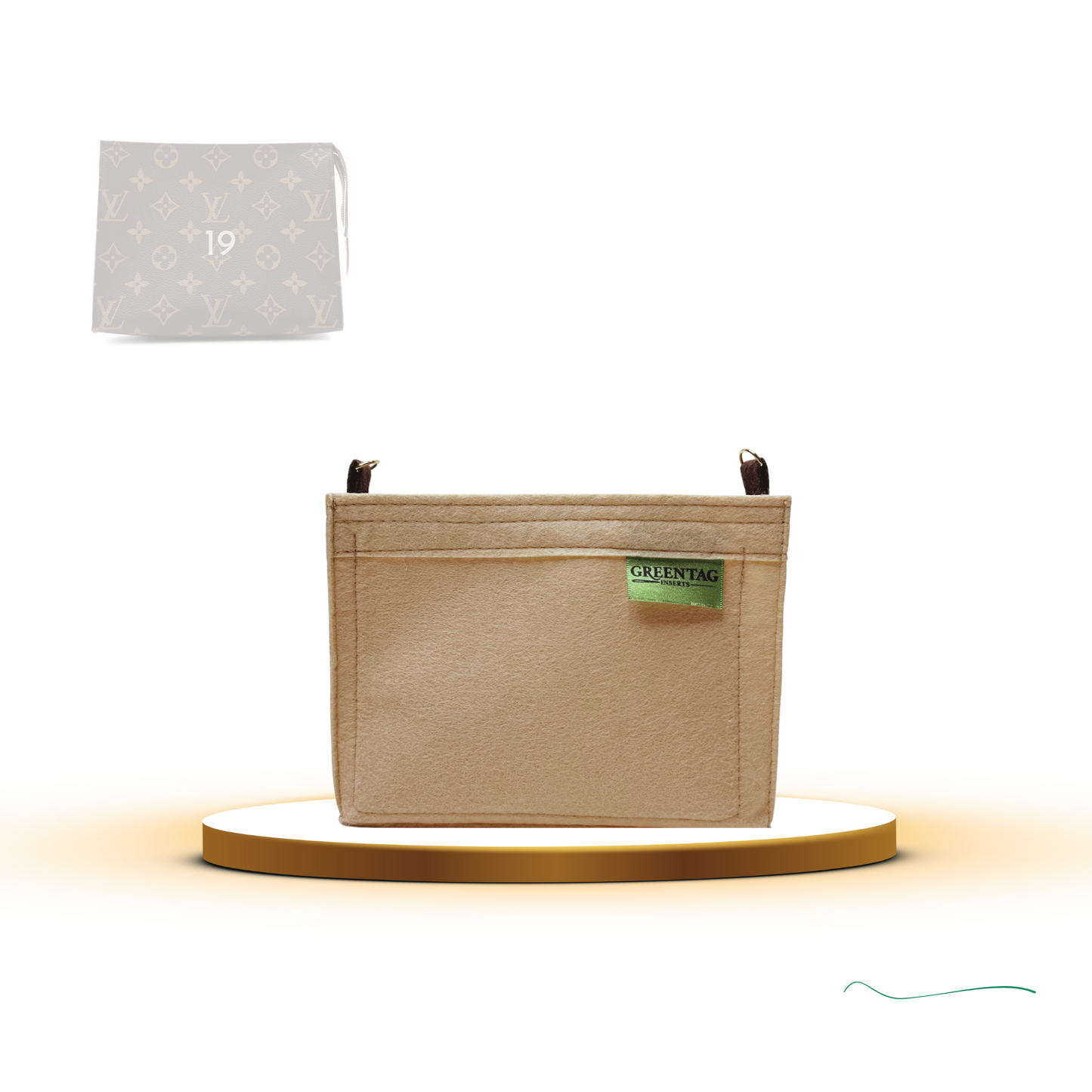 Luxe Slim Felt Insert Organizer for Toiletry 19