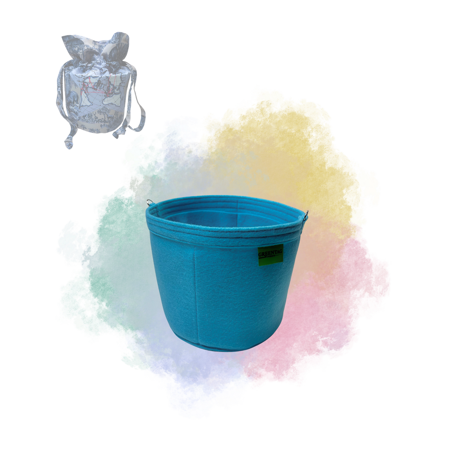 Felt Insert Organizer for Di.Or Around the World Drawstring Pouch