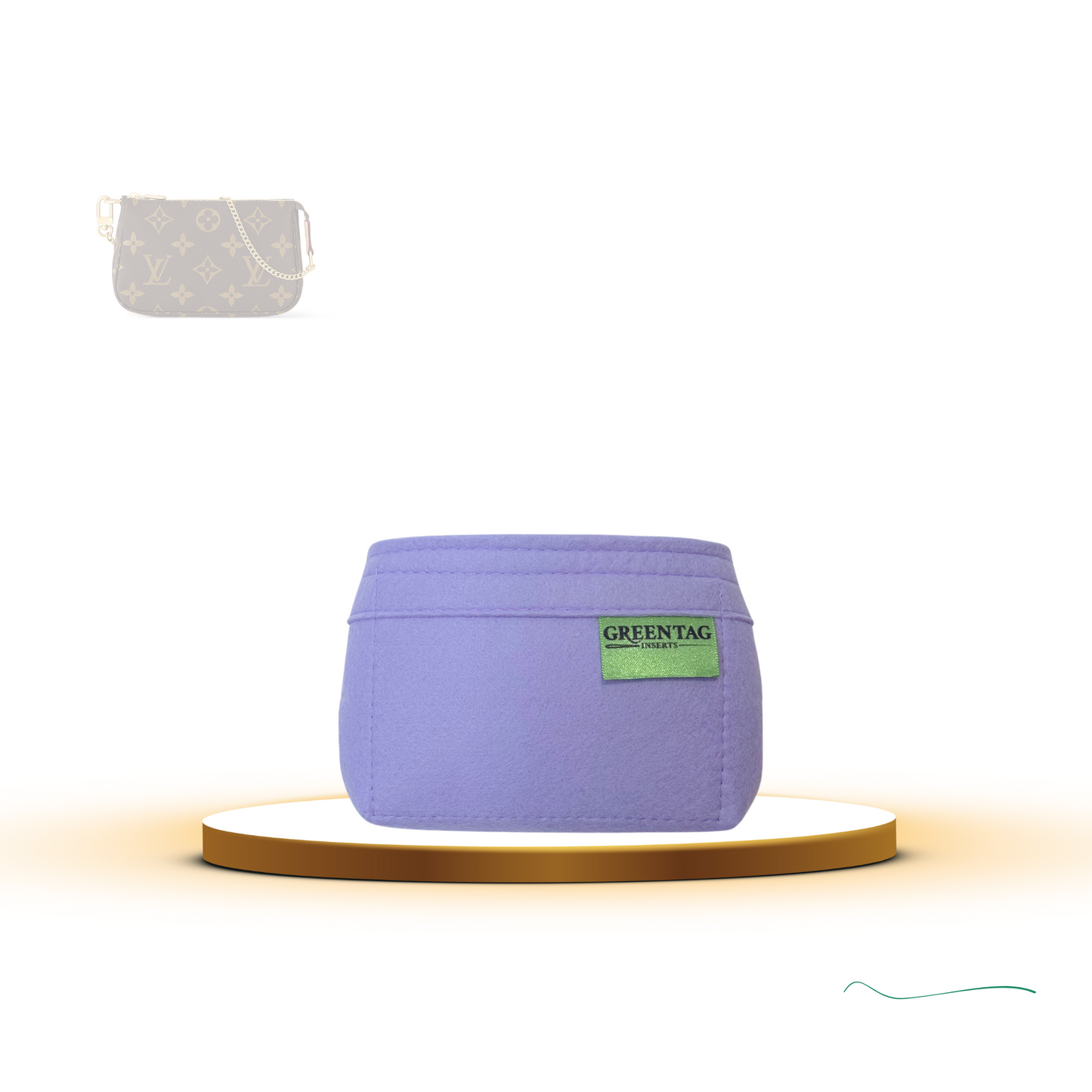 Luxe Slim Felt Insert Organizer for Mini Pochette