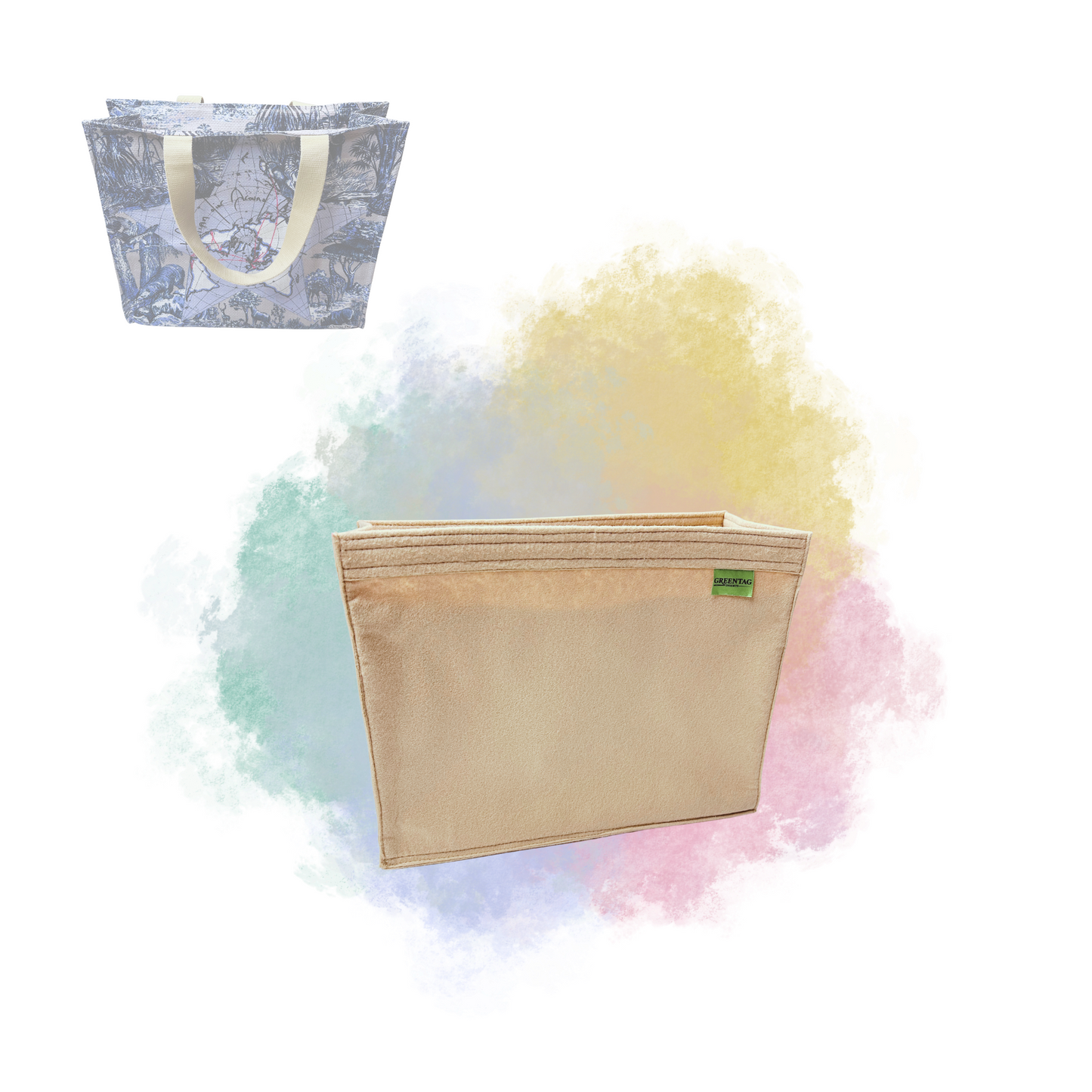 Felt Insert Organizer for Di.Or Around the World Tote Bag