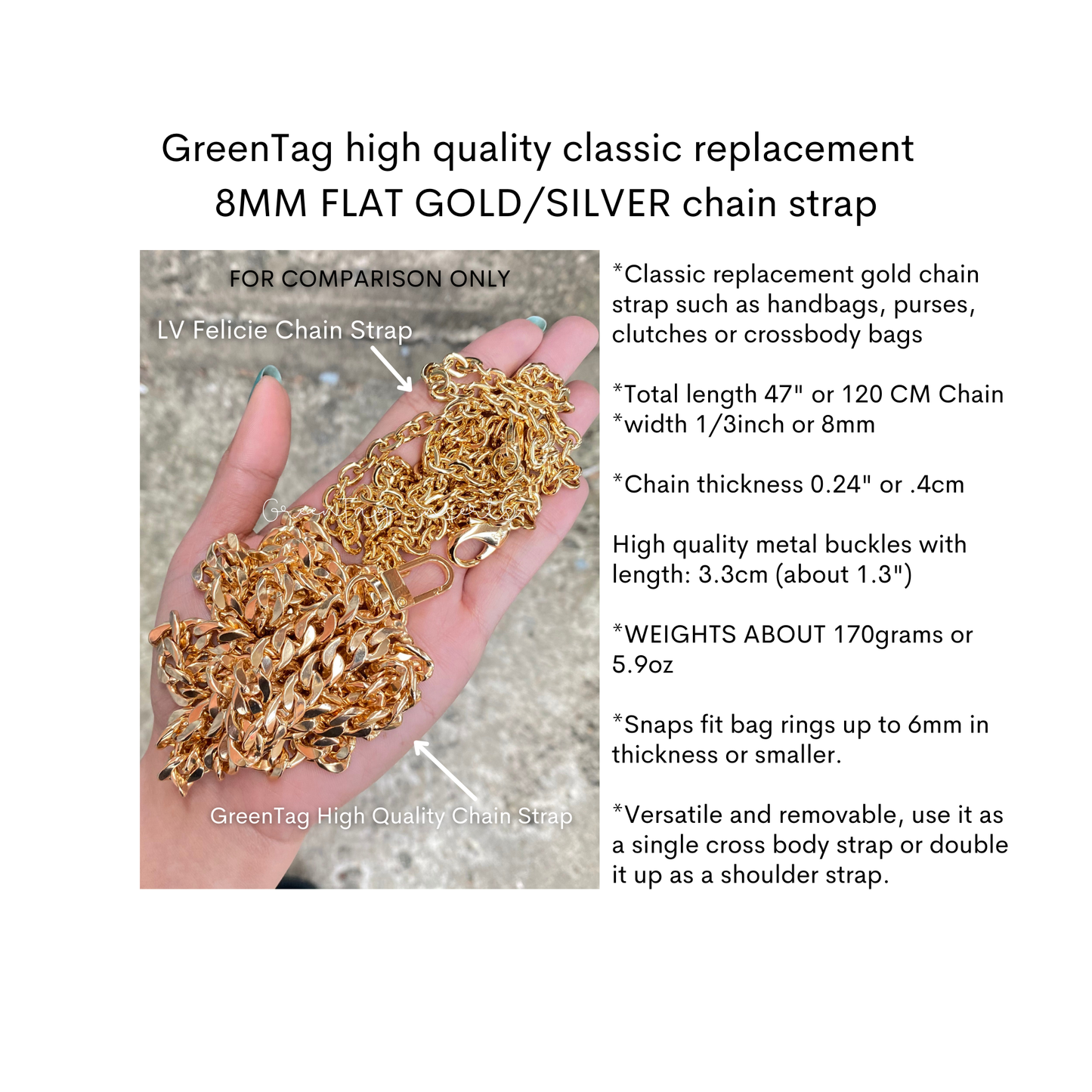 GreenTag High Quality Chain Strap