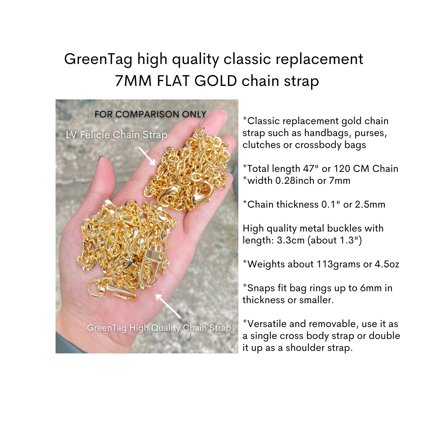 GreenTag High Quality Chain Strap