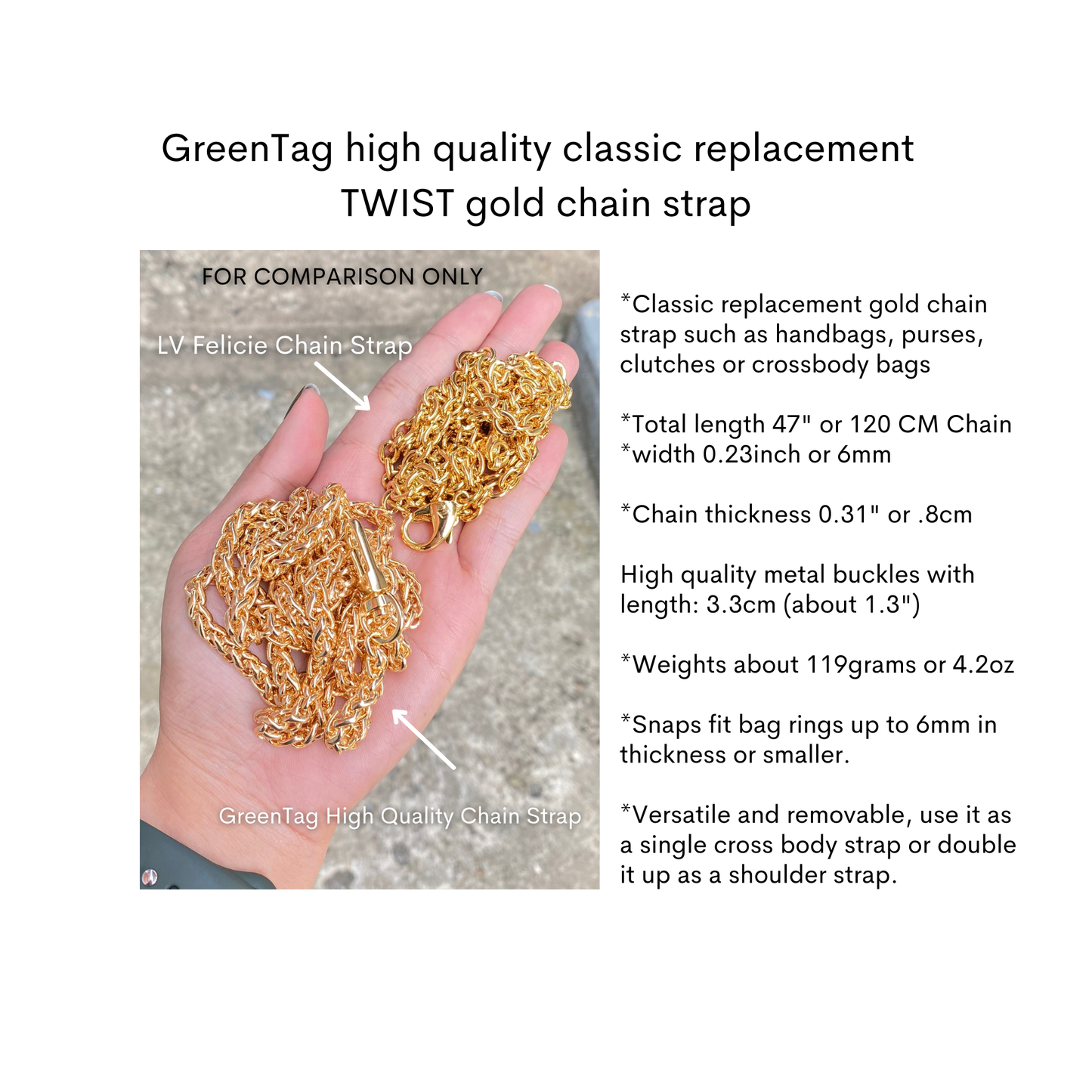 GreenTag High Quality Chain Strap