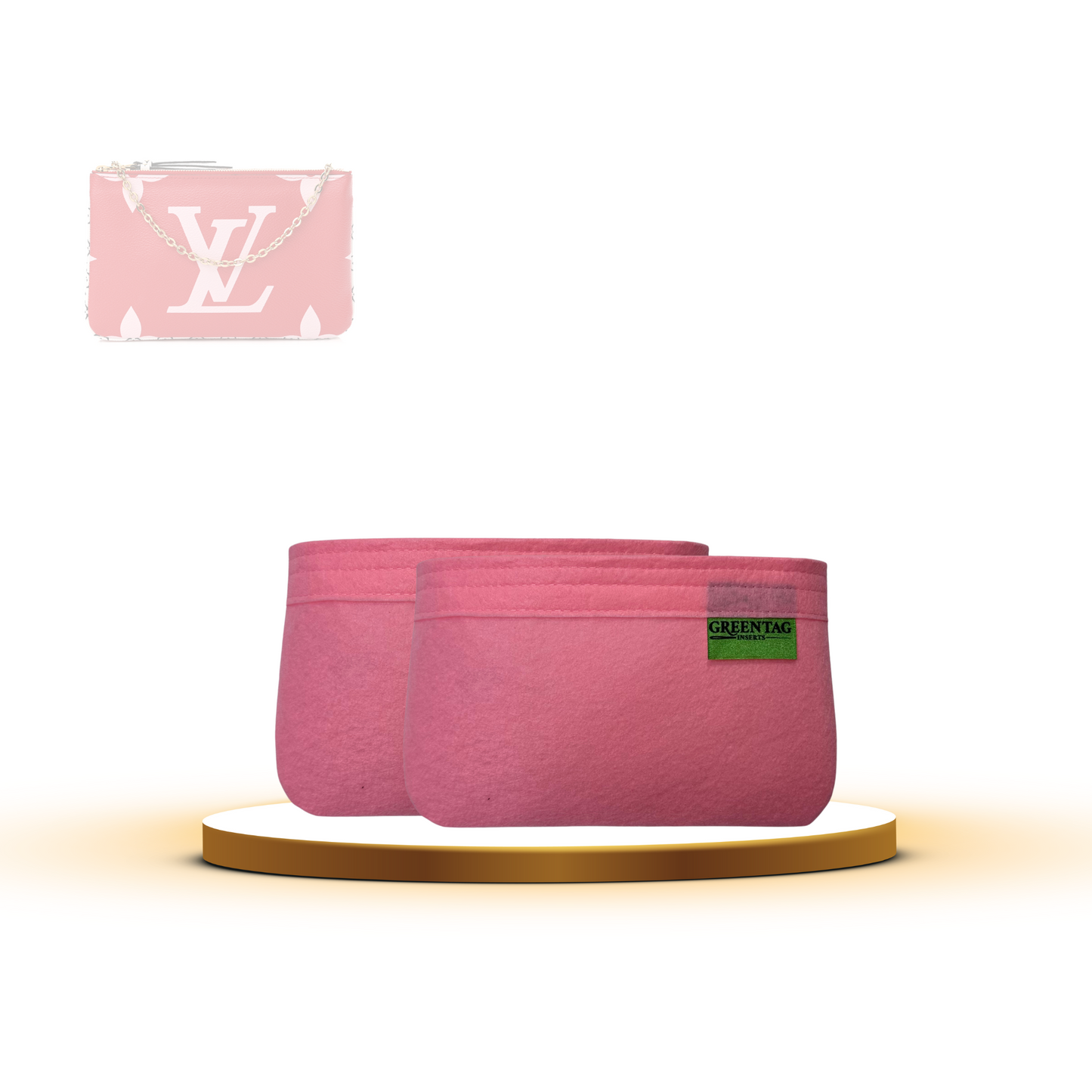 Luxe Slim Felt Insert for Double Zip Pochette