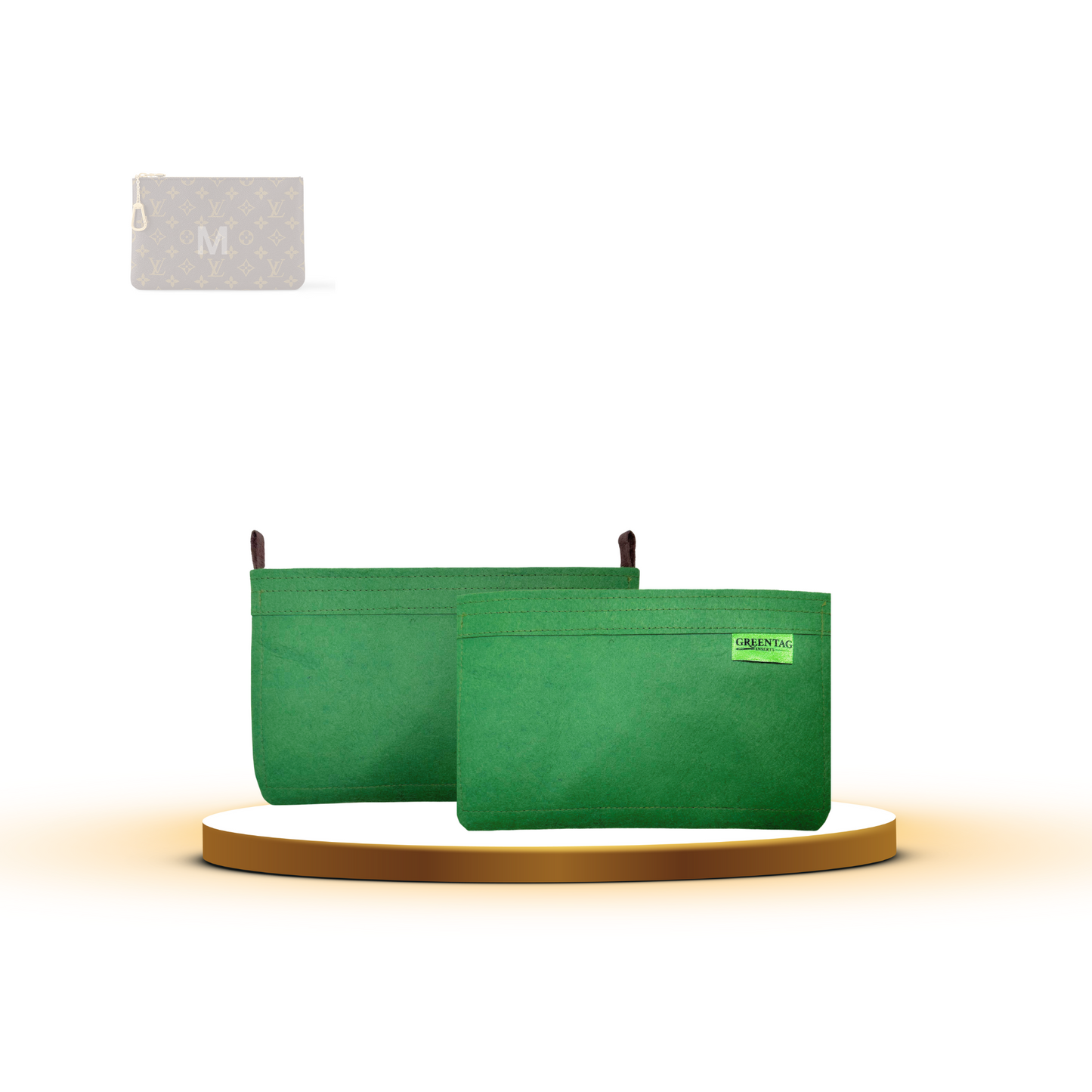 Luxe Slim Felt Insert Organizer for Key Pouch M