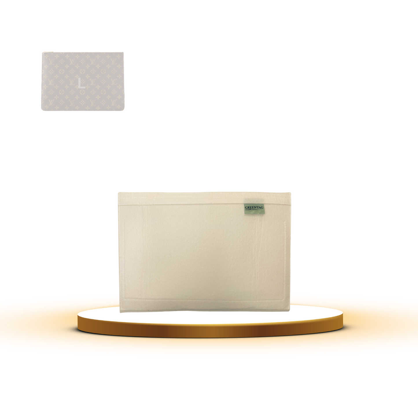 Luxe Slim Felt Insert Organizer for Key Pouch L