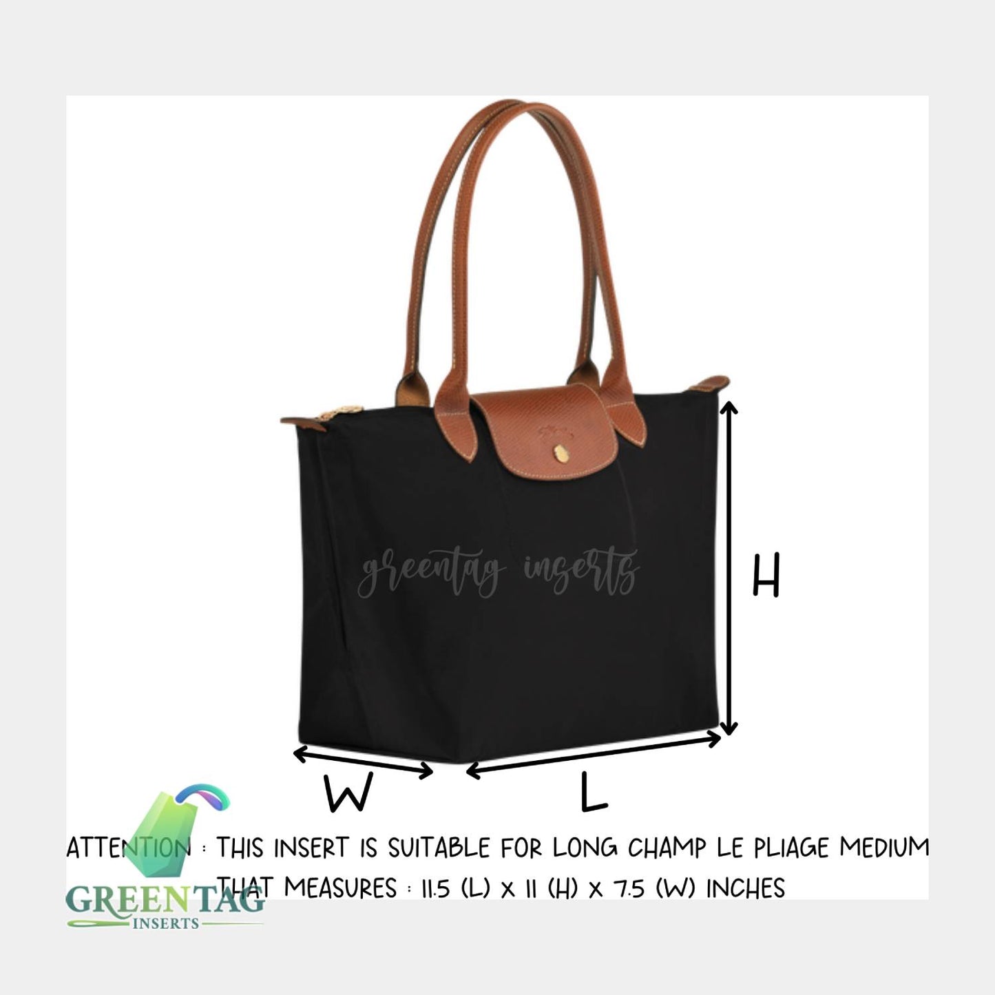 Felt Insert Organizer for Le Pliage Medium