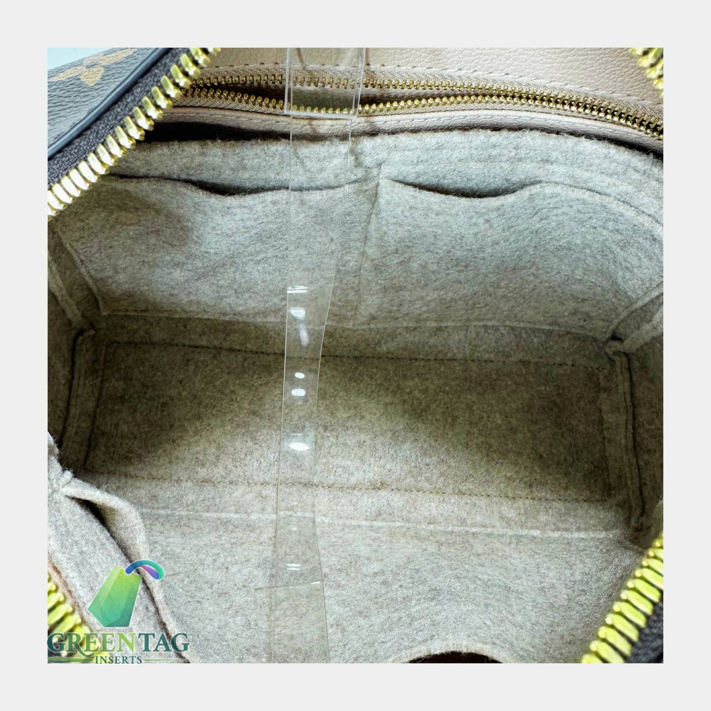 Felt Insert Organizer for Cosmetic Pouch GM Double Zip