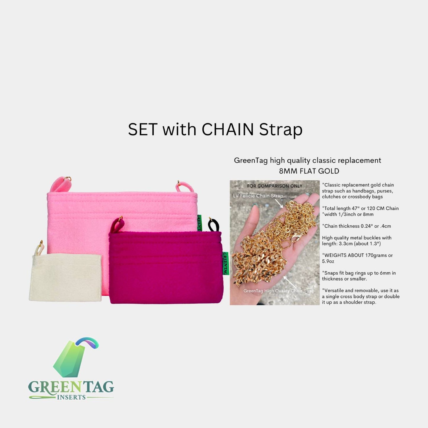 Felt Insert Organizer for Kirigami Sunrise Pastel