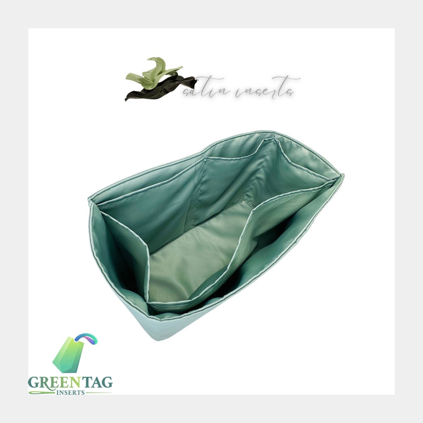 Satin Insert Organizer for The Large Tote Bag