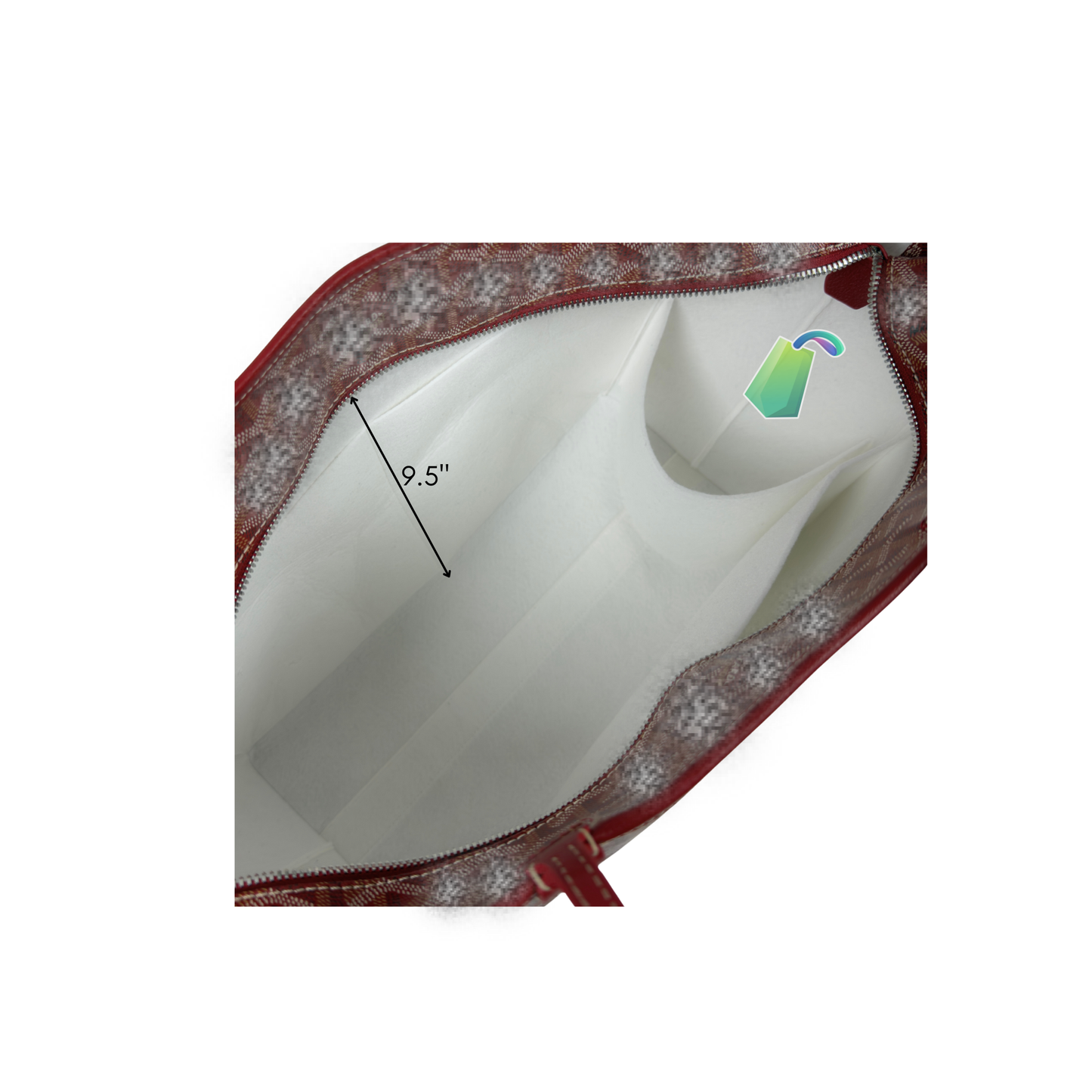 Luxe Edition Felt Insert Organizer for Artois MM Tote Bag