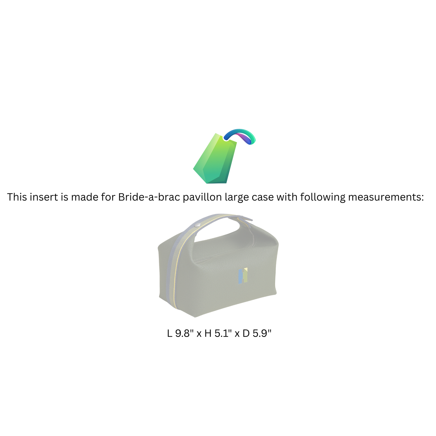 Luxe Edition Felt Insert Organizer for Bride-A-Brac Pavillon Case Large