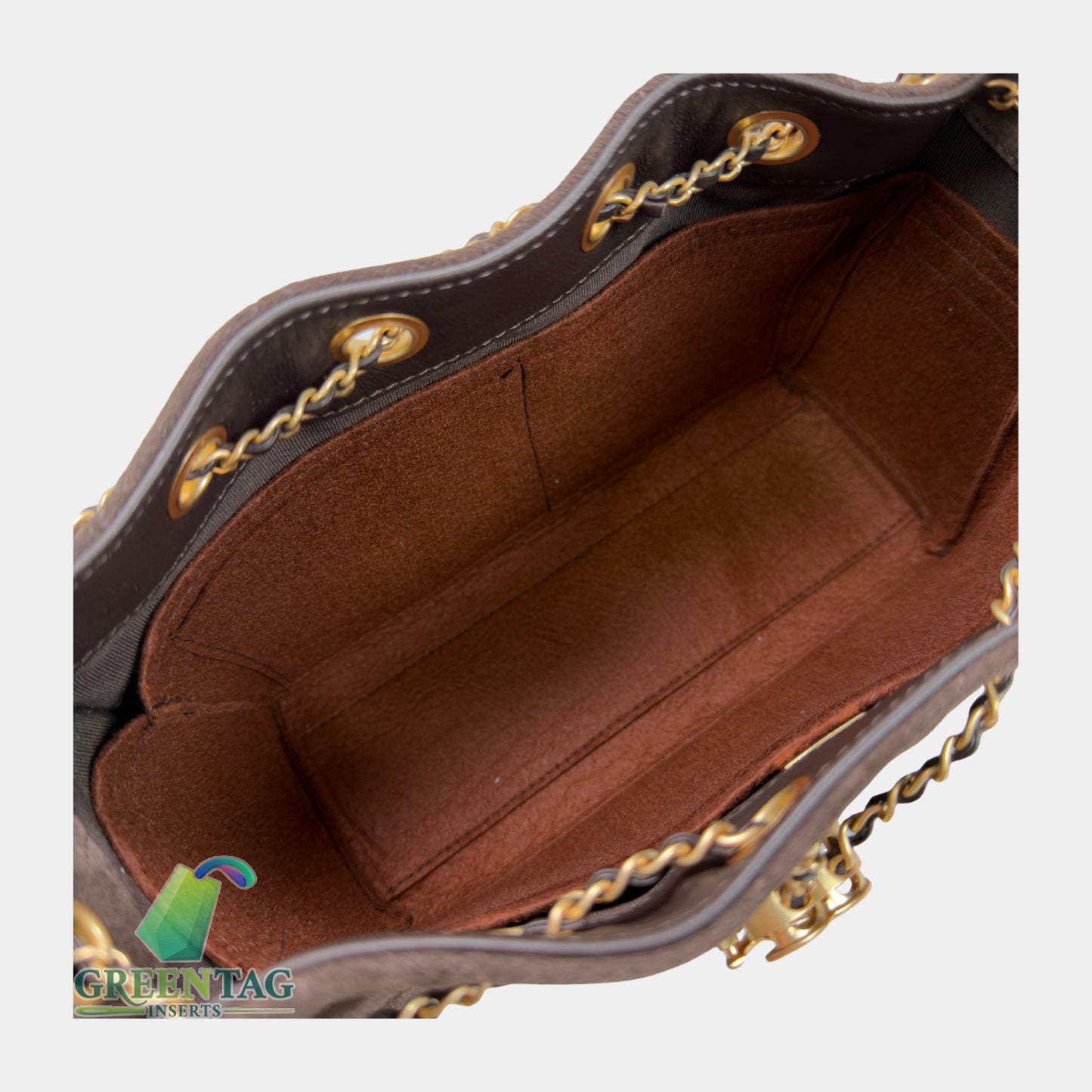 Luxe Slim Felt Insert Organizer for 25 Mini Handbag