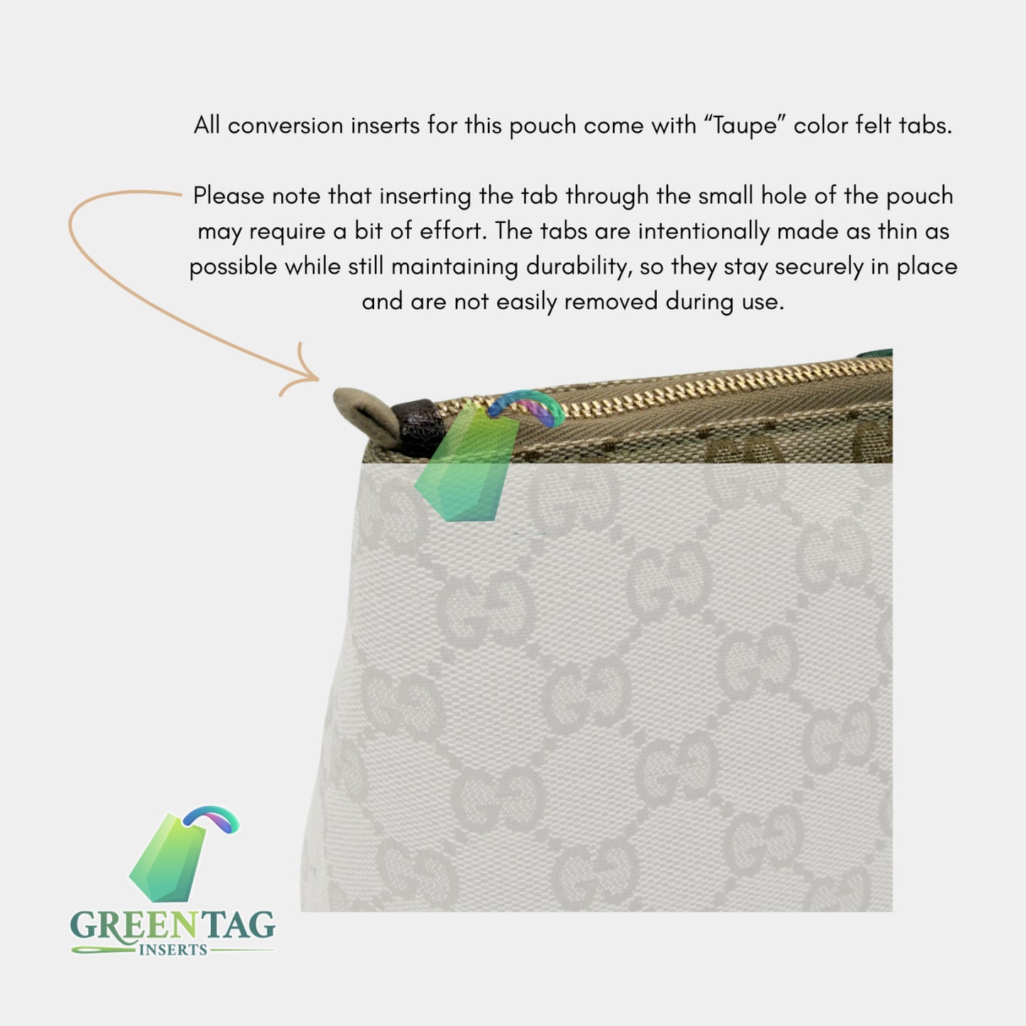 Luxe Slim Felt Insert Organizer for Medium GG Pouch