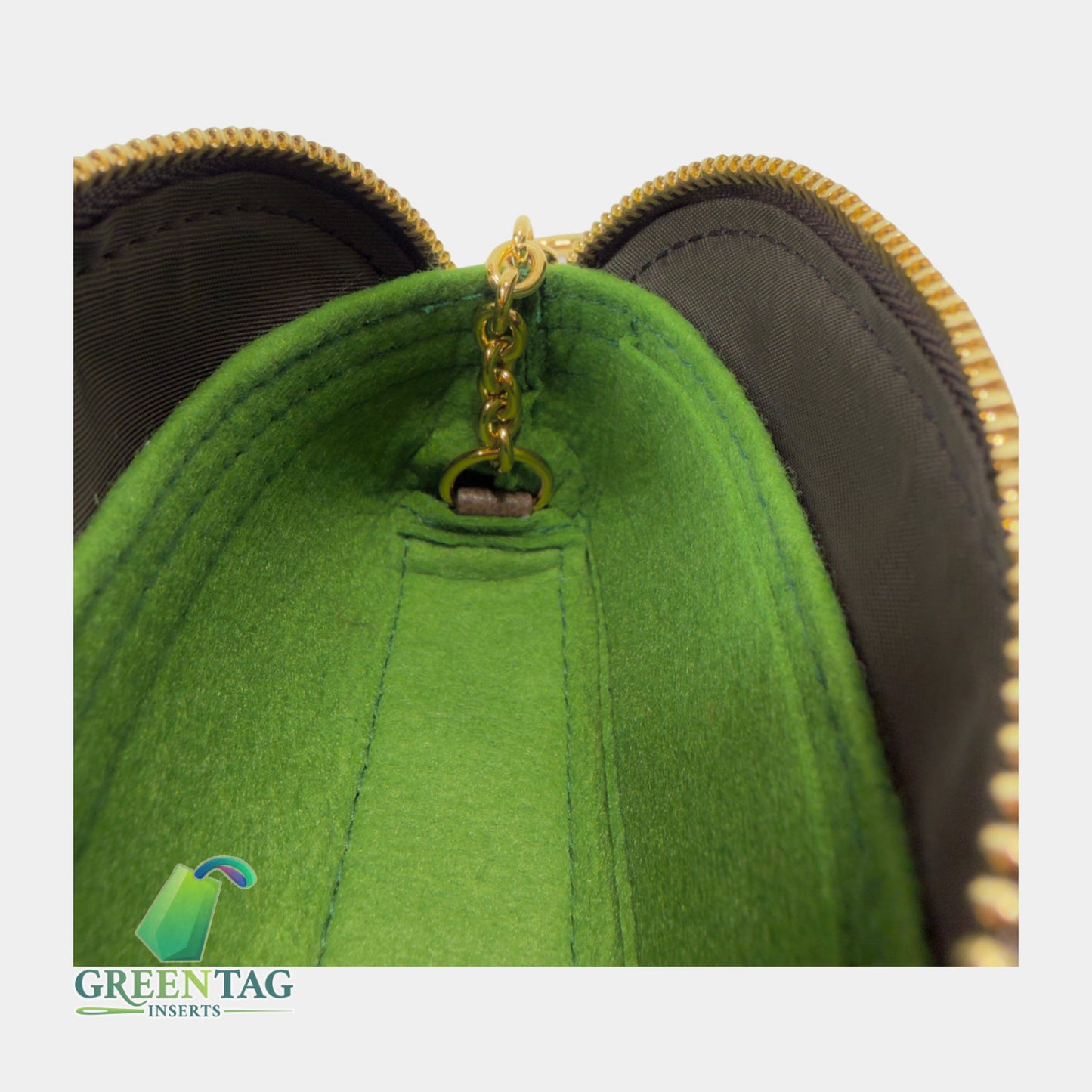 Luxe Slim Felt Insert Organizer for Ophidia Dome Key Pouch