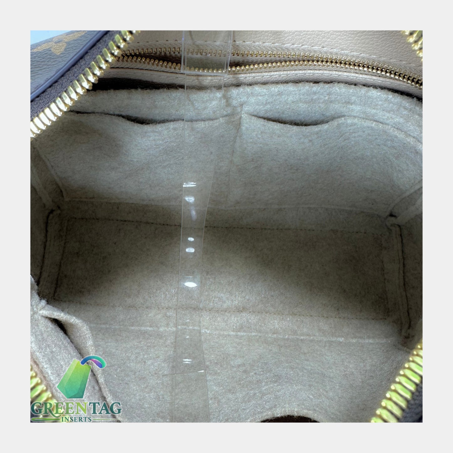 Luxe Edition Felt Insert Organizer for Cosmetic GM Double Zip