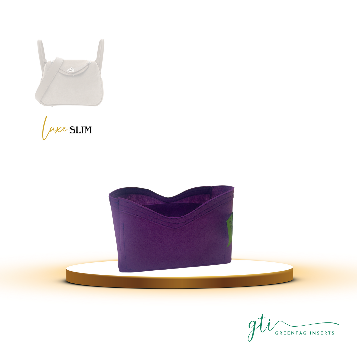 Luxe Slim Felt Insert Organizer for Mini Lindy 20