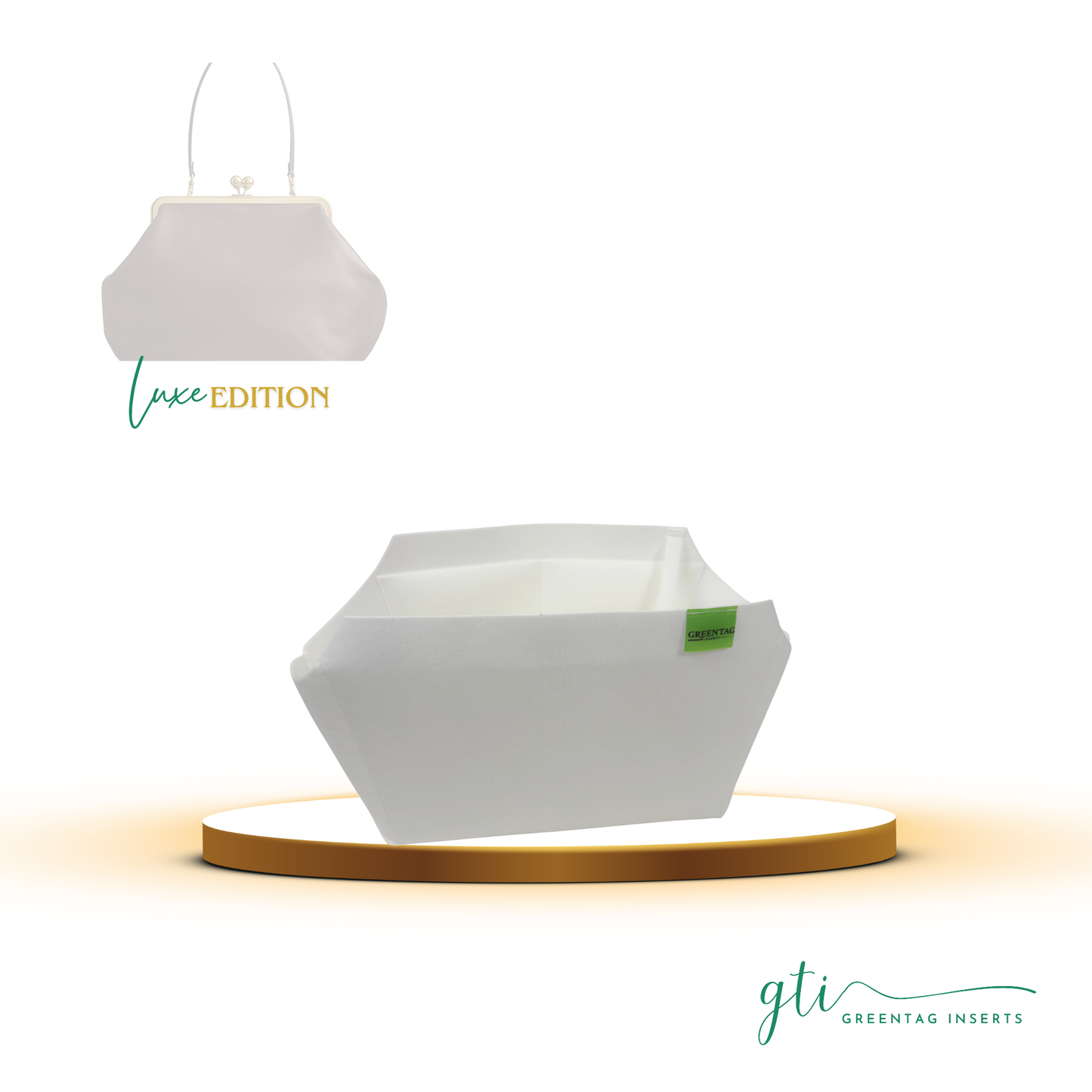 Luxe Edition Felt Insert Organizer for Large Kisslock Frame Bag