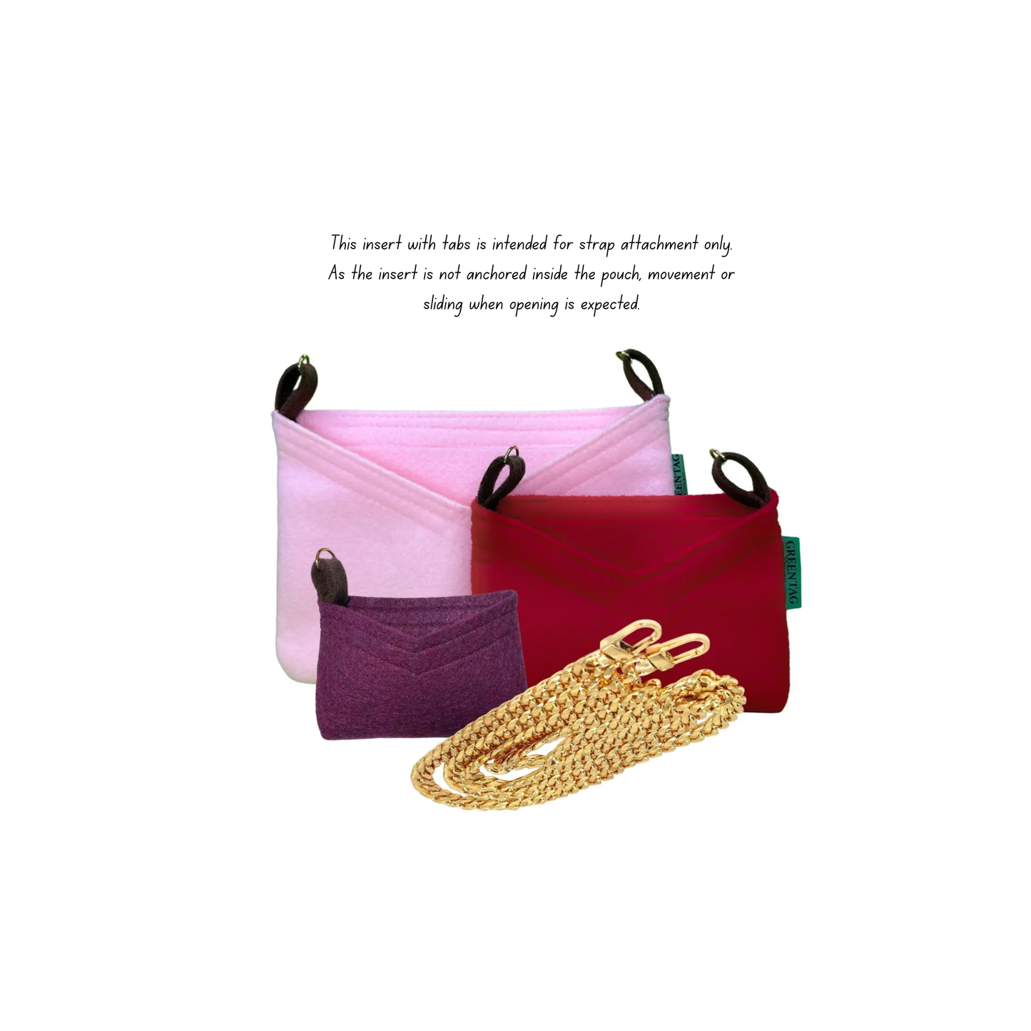 Felt Insert Organizer for Kirigami V-Shape