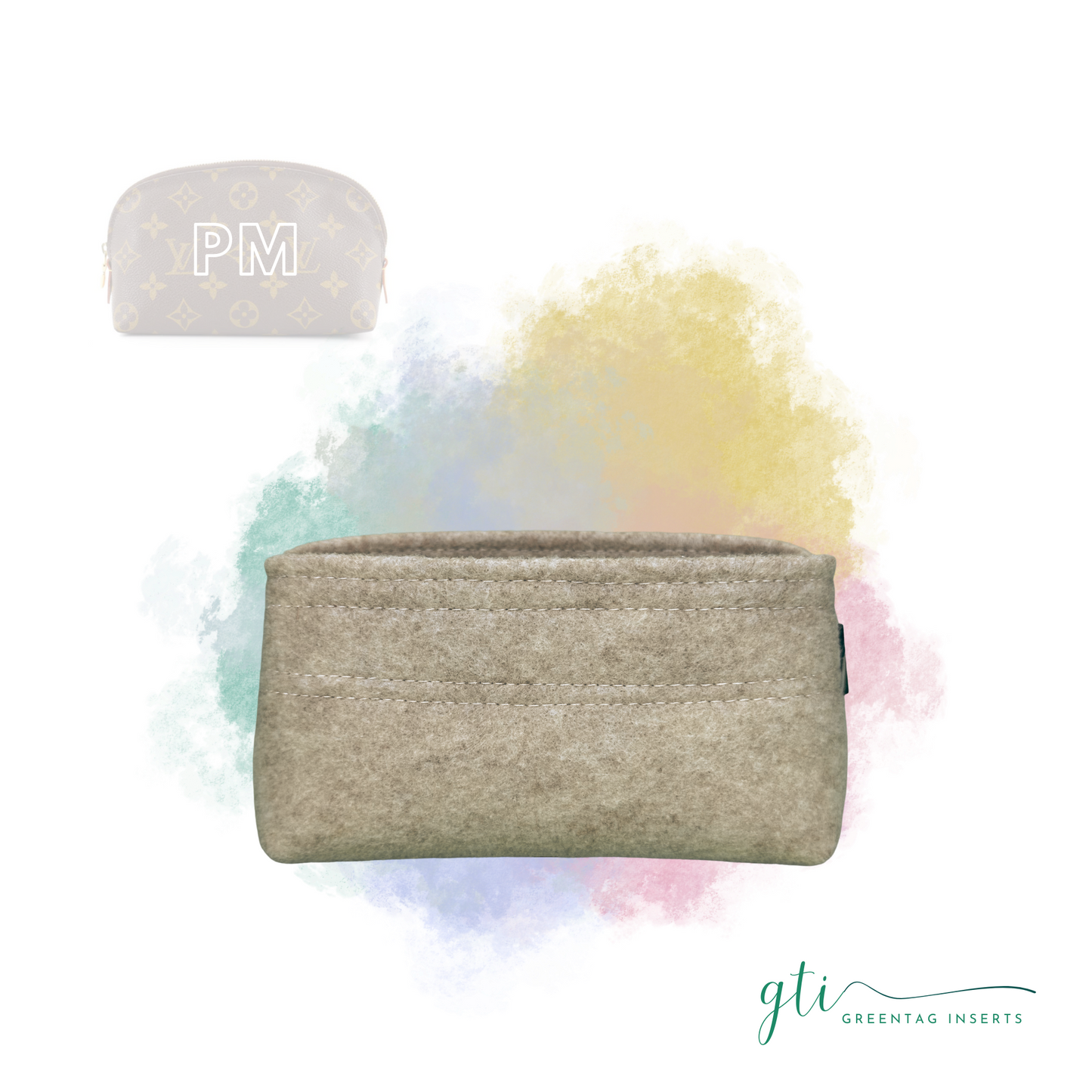 Felt Insert Organizer for Cosmetic Pouch GM – GreenTag Inserts