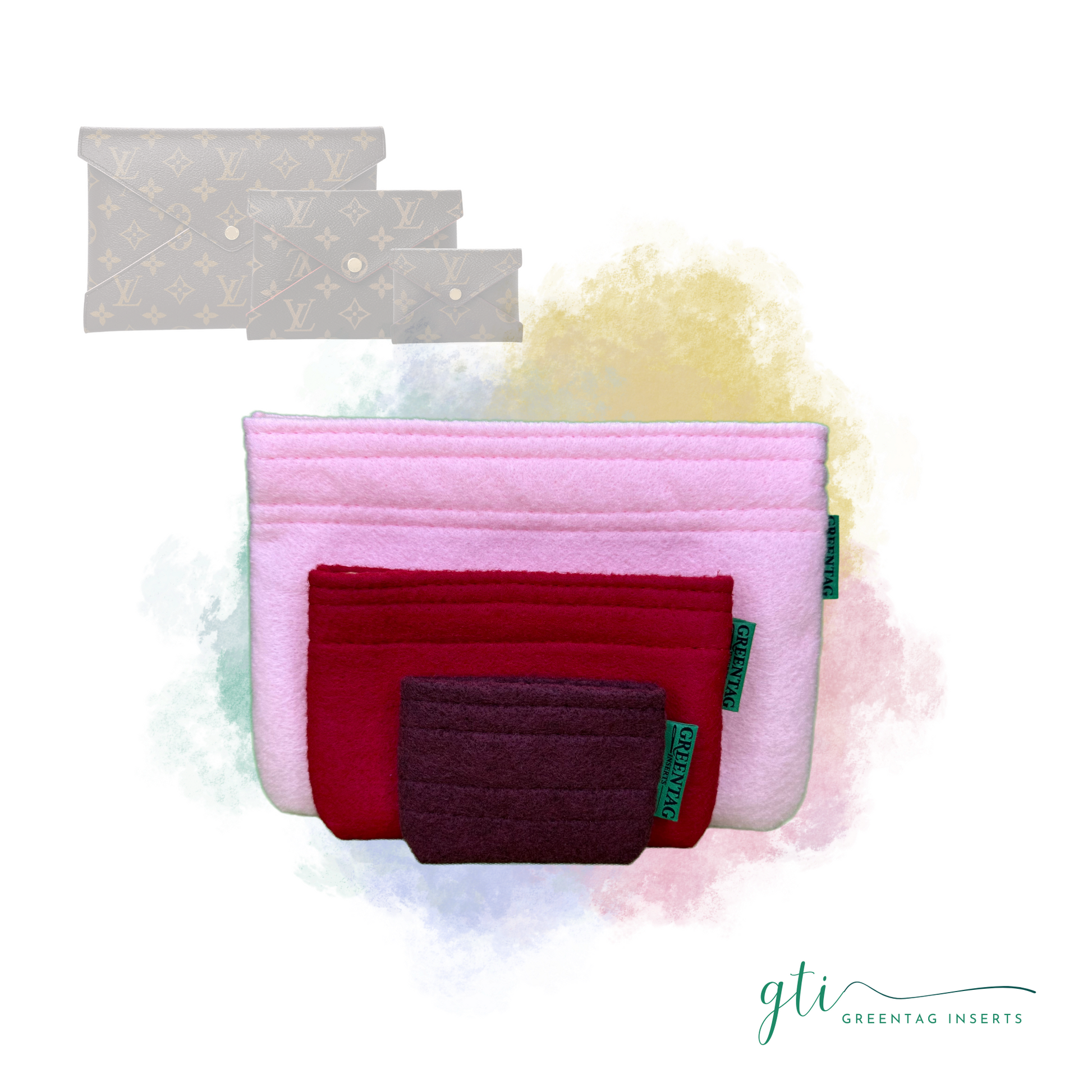 For [KIRIGAMI POCHETTE Spring Collection] (3-in-1 pouch) Felt Insert O