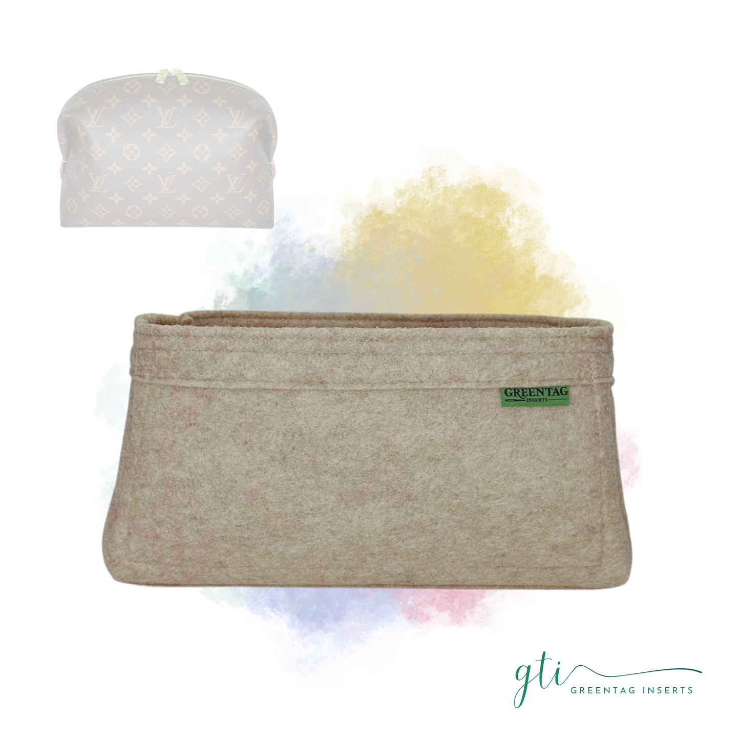 Felt Insert Organizer for Cosmetic Pouch GM